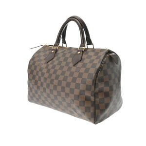 Louis Vuitton Brown Speedy Canvas Handbag Damier
